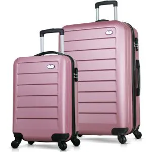 6431 Rose Gold Suitcase Set (2 Pieces)