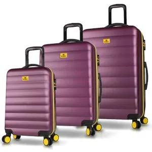6445 Damson Suitcase Set (3 Pieces)