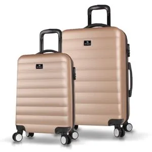 6483 Gold Suitcase Set (2 Pieces)
