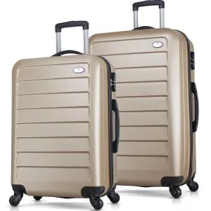 6516 Gold Suitcase Set (2 Pieces)