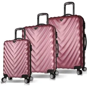 6609 Rose Gold Suitcase Set (3 Pieces)