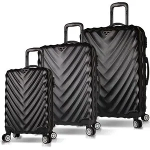6623 Black Suitcase Set (3 Pieces)