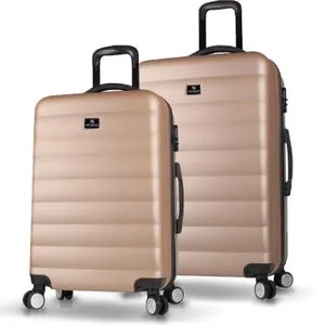 6629 Gold Suitcase Set (2 Pieces)