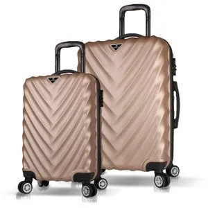 6678 Gold Suitcase Set (2 Pieces)