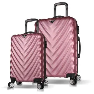6685 Rose Gold Suitcase Set (2 Pieces)