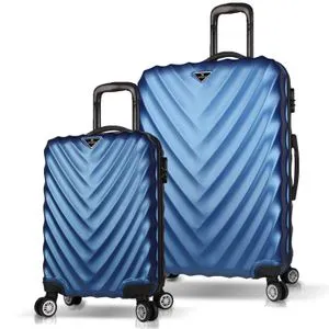 6814 Dark Blue Suitcase Set (2 Pieces)