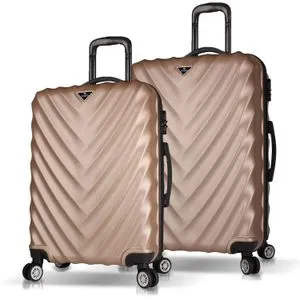 6838 Gold Suitcase Set (2 Pieces)