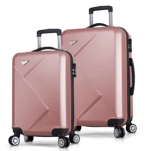 6851 Set Kofera u Roze Zlatu (2 Komada)