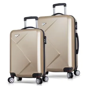 6868 Gold Suitcase Set (2 Pieces)