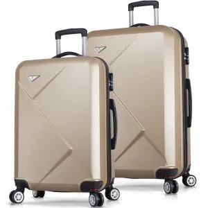 7001 Gold Suitcase Set (2 Pieces)