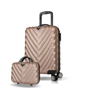 7316 Gold Suitcase Set (2 Pieces)