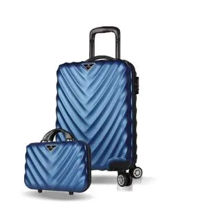 7378 Dark Blue Suitcase Set (2 Pieces)