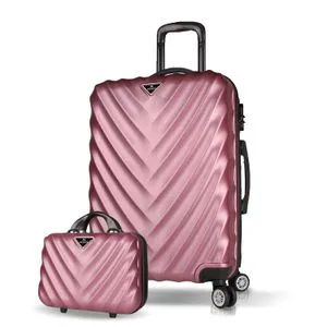 7408 Rose Gold Suitcase Set (2 Pieces)