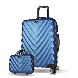 7453 Dark Blue Suitcase Set (2 Pieces)