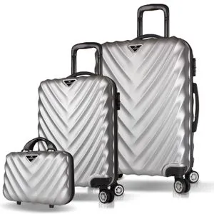 7514 Grey Suitcase Set (3 Pieces)