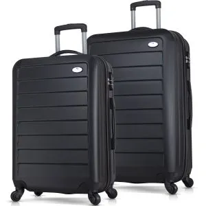 8107 Black Suitcase Set (2 Pieces)