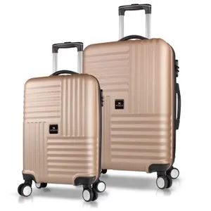 8203 Gold Suitcase Set (2 Pieces)