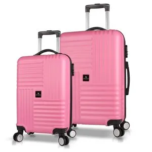 8241 Pink Suitcase Set (2 Pieces)