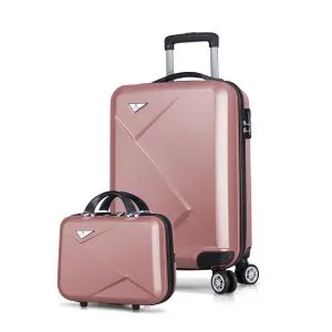 8282 Rose Gold Suitcase Set (2 Pieces)