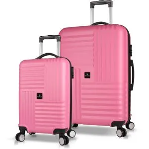 8340 Pink Suitcase Set (2 Pieces)