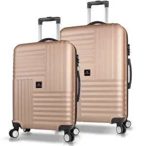 8401 Gold Suitcase Set (2 Pieces)