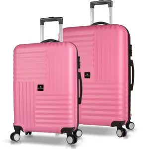 8449 Pink Suitcase Set (2 Pieces)