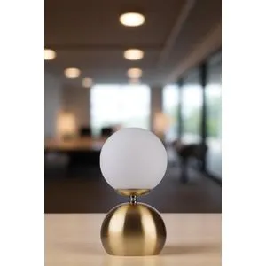 8904-1 White
Gold Table Lamp