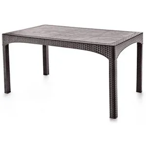 90 x 150 Rattan - Dark Brown Dark Brown Garden Table