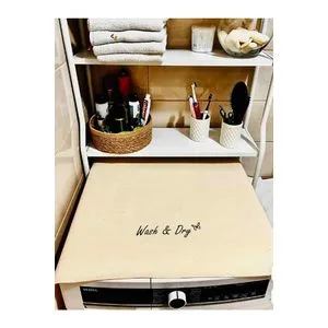 9996 Cream Washing Machine Cover