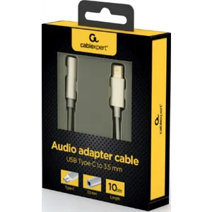 A-CM-3.5F-01 Gembird  USB type-C plug to stereo 3.5 mm audio adapter cable, white