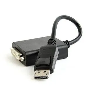 A-DPM-DVIF-03 Gembird DisplayPort v.1.2 to Dual-Link DVI adapter cable, black A