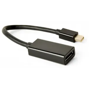A-mDPM-DPF4K-01 Gembird 4K Mini DisplayPort to DisplayPort adapter cable, black