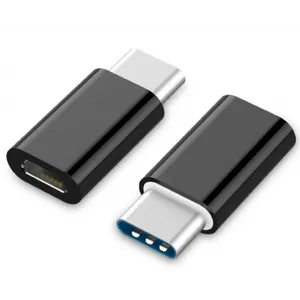 A-USB2-CMmF-01 Gembird microUSB 2.0 na Type-C adapter (CM/MicroUSB-F), black A