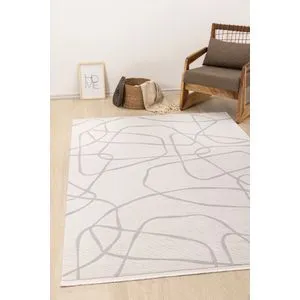 A0858A - Tepih u krem i sivoj boji (160 x 230 cm)