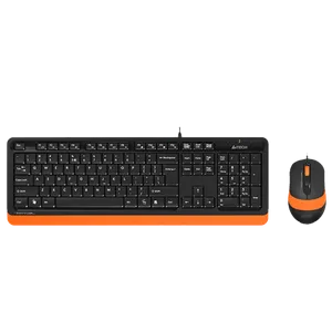 A4 TECH Žična tastatura i miš F1010 Fstyler (Crna/Narandžasta)