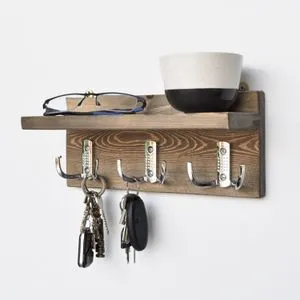 Aa031 Walnut Wall Shelf