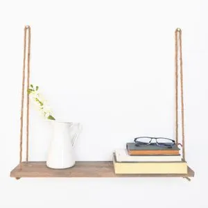 Aa035 Walnut Wall Shelf