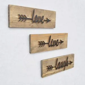 Aa086 Walnut Decorative Spruce Wall Accessory