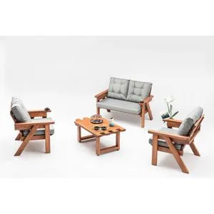 Abant (2+1+1) - Grey Grey
Walnut Garden Lounge Set