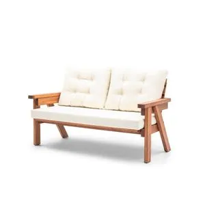 Abant - Cream Cream
Walnut Garden 3-Seat Sofa