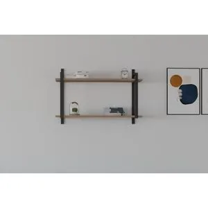 Abat - Walnut Walnut Wall Shelf