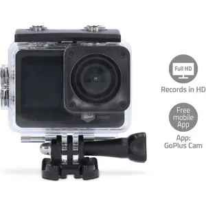 ACAM31BK Dual screen action cam with HD 1080p@30fps resolution Nedis