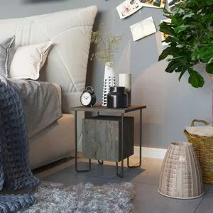 Acres Nightstand - Dark Coffee Dark Brown Nightstand