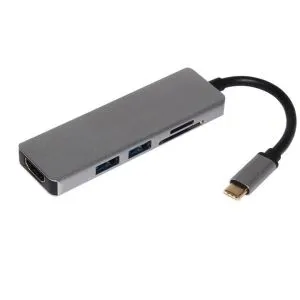 Adapter-konvertor TIP C na HDMI+2xUSB 3.0+SD/Micro SD