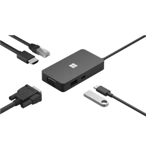 Adapter Microsoft USB-C Travel Hub USB-C3.2 USB-A Eth HDMI VGA