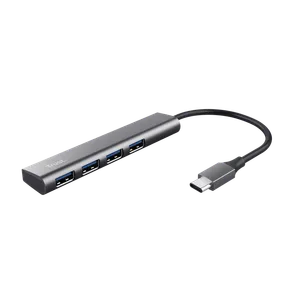 Adapter TRUST HALYX USB-3.2 4xUSB siva