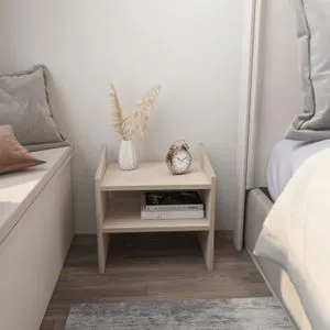 Adin - Beige Beige Nightstand