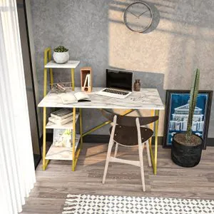 Admira - White, Gold White
Gold Study Desk