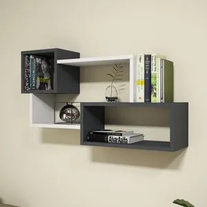 Afro - White, Anhtracite White
Anthracite Wall Shelf