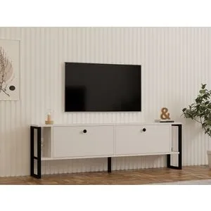 Ahu - White White TV Stand